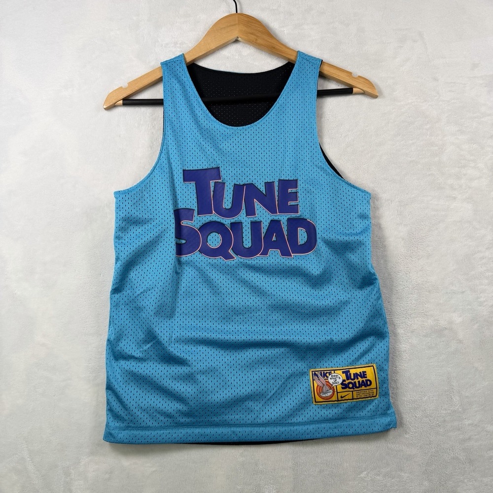 Nike x SPACE JAM Crossover Medium Reversible Sports Basketball Vest Blue Black